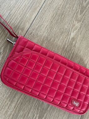 LUG Quilted Wrist Wallet - Red